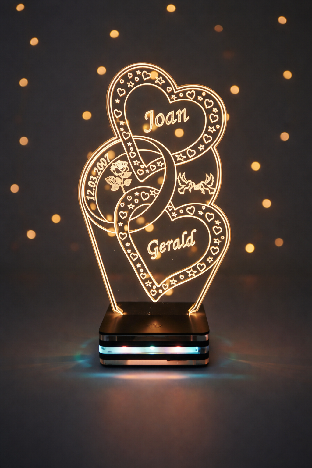 Heart LED Acrylic Lamp