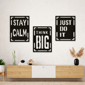 Motivational Quote Wall Art Set