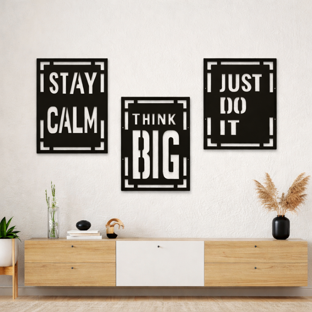 Motivational Quote Wall Art Set