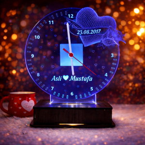 Custom 3D LED Love Clock