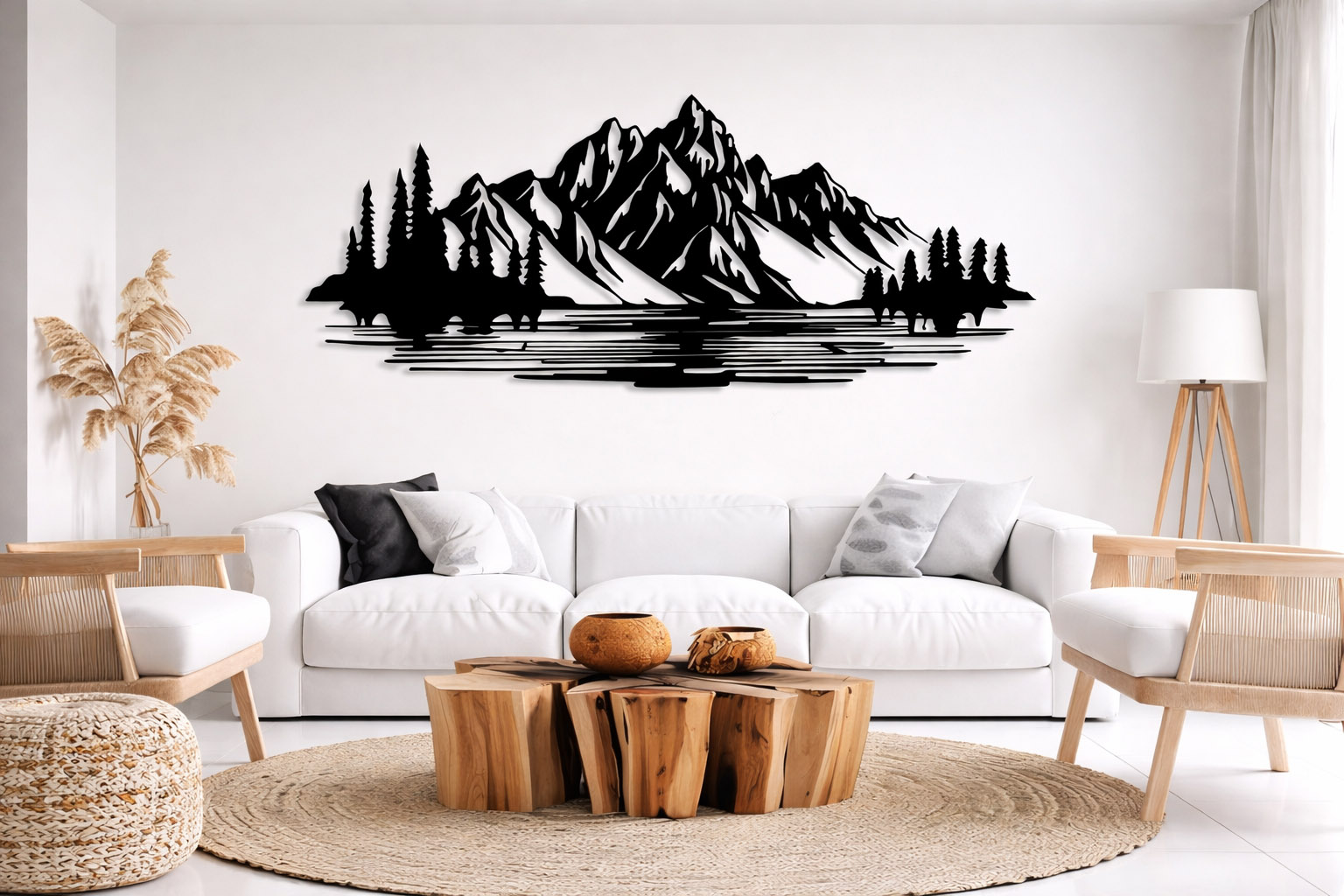 Mountain Landscape Metal Wall Art