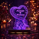 Boy & Girls Love Customized 3D illusion Lamp