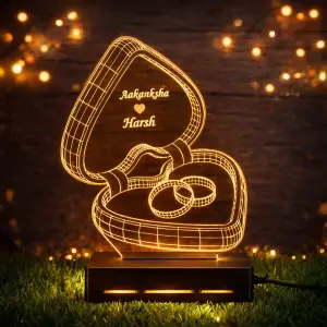 Ring Box Customised 3D illusion Lamp