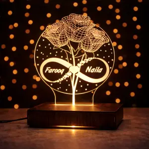 3D Flower Customized 3D illusion Lamp