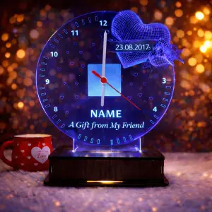 Custom 3D LED Love Clock.