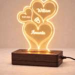 2 Rings Customised 3D illusion Lamp