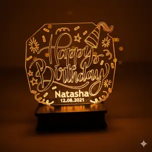 3D Birthday Customized illusion Lamp