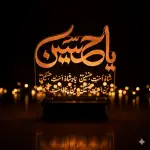 Ya Hussain Islamic 3D Lamp