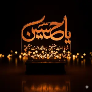 Ya Hussain Islamic 3D Lamp