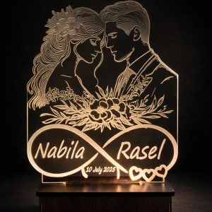 3D CUSTOMIZED WEDDING COUPLE LAMP