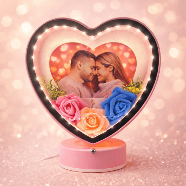 Heart Shape LED Customized Photo Frame