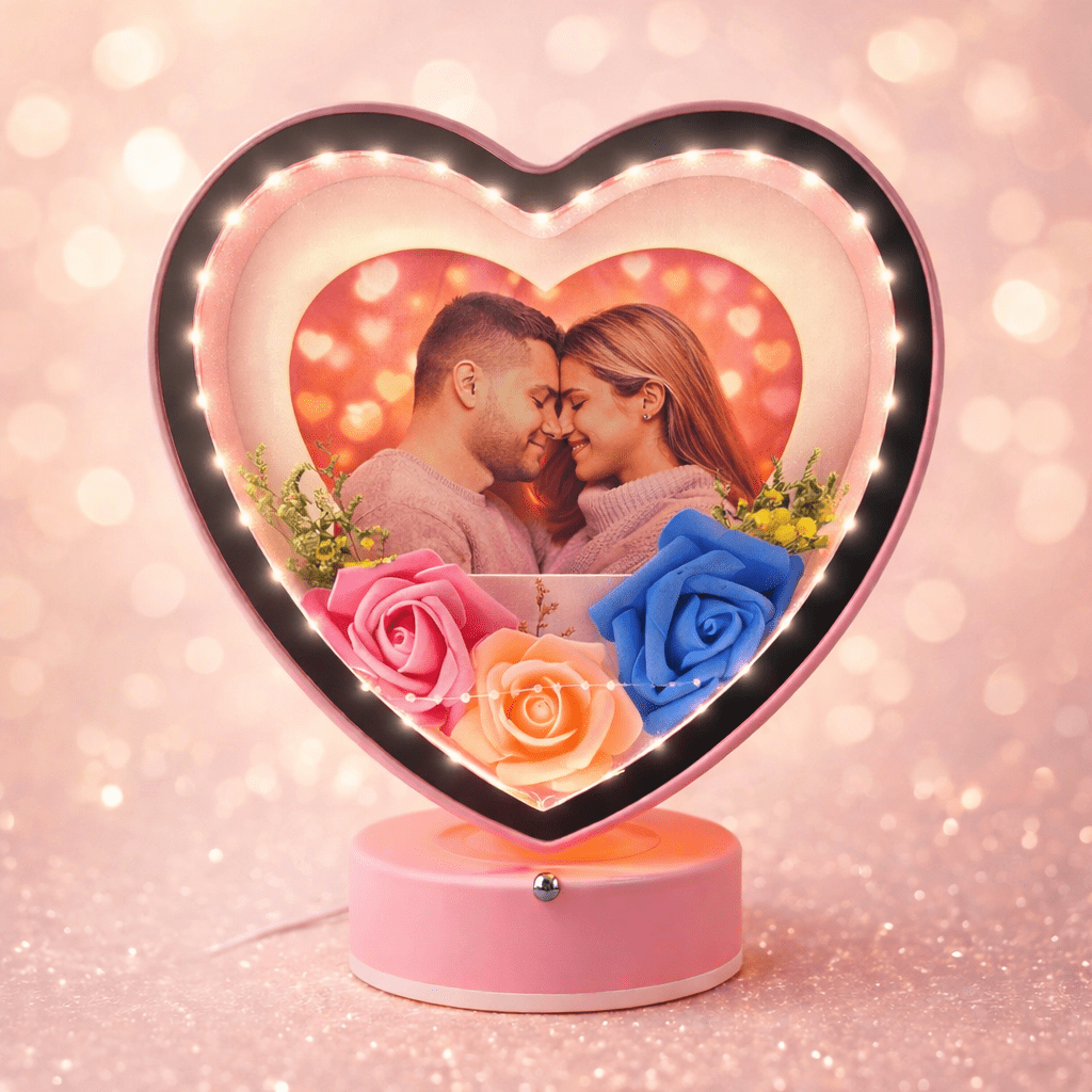 Heart Shape LED Customized Photo Frame