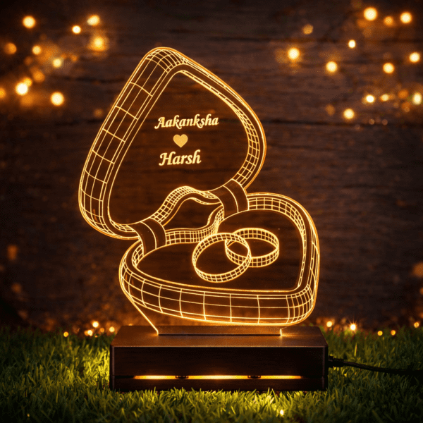Ring Box Customised 3D illusion Lamp