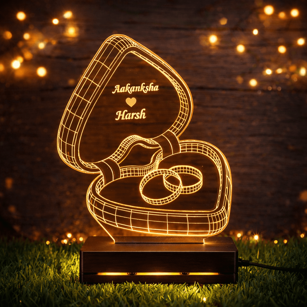 Ring Box Customised 3D illusion Lamp