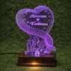 Boy & Girls Love Customized 3D illusion Lamp