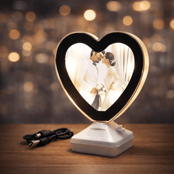 Heart Magic Mirror Photo Frame Large (7x7)