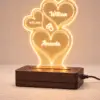 2 Rings Customised 3D illusion Lamp
