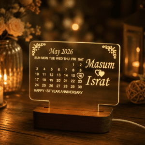 Anniversary Calendar Customised Lamp