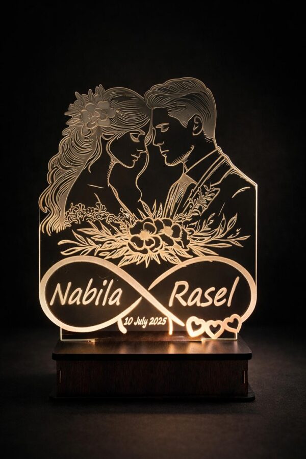 3D CUSTOMIZED WEDDING COUPLE LAMP