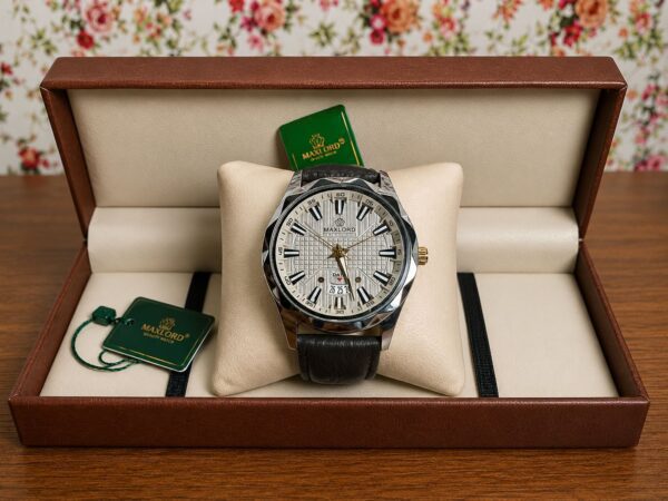 Maxlord Premium Leather Watch (Premium Box)
