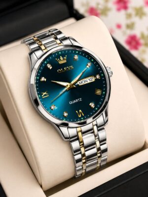 OLEVS Luxury Blue Dial Watch