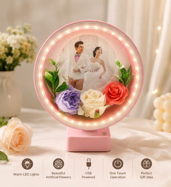 Romantic Decorated LED Photo Frame