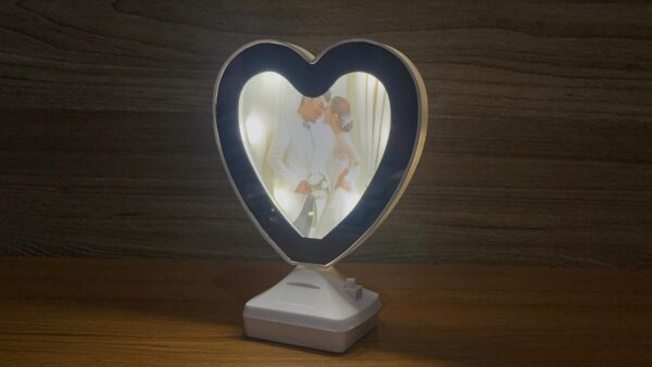 Heart Magic Mirror Photo Frame Large (7x7)