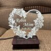 Flower Heart Customized 3D illusion Lamp